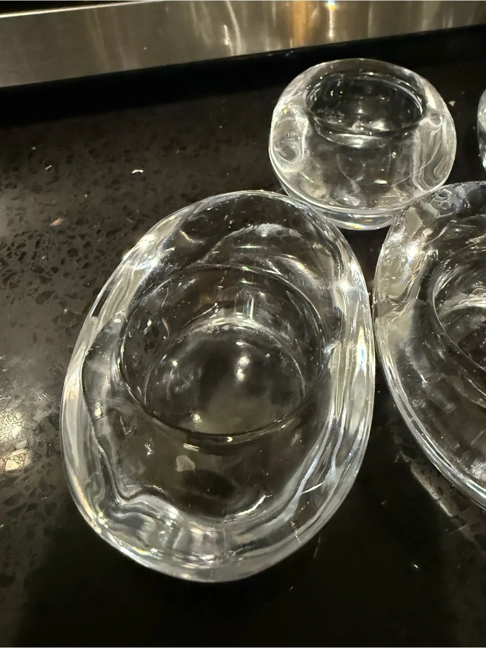 Set of 6 Clear Glass Bowls